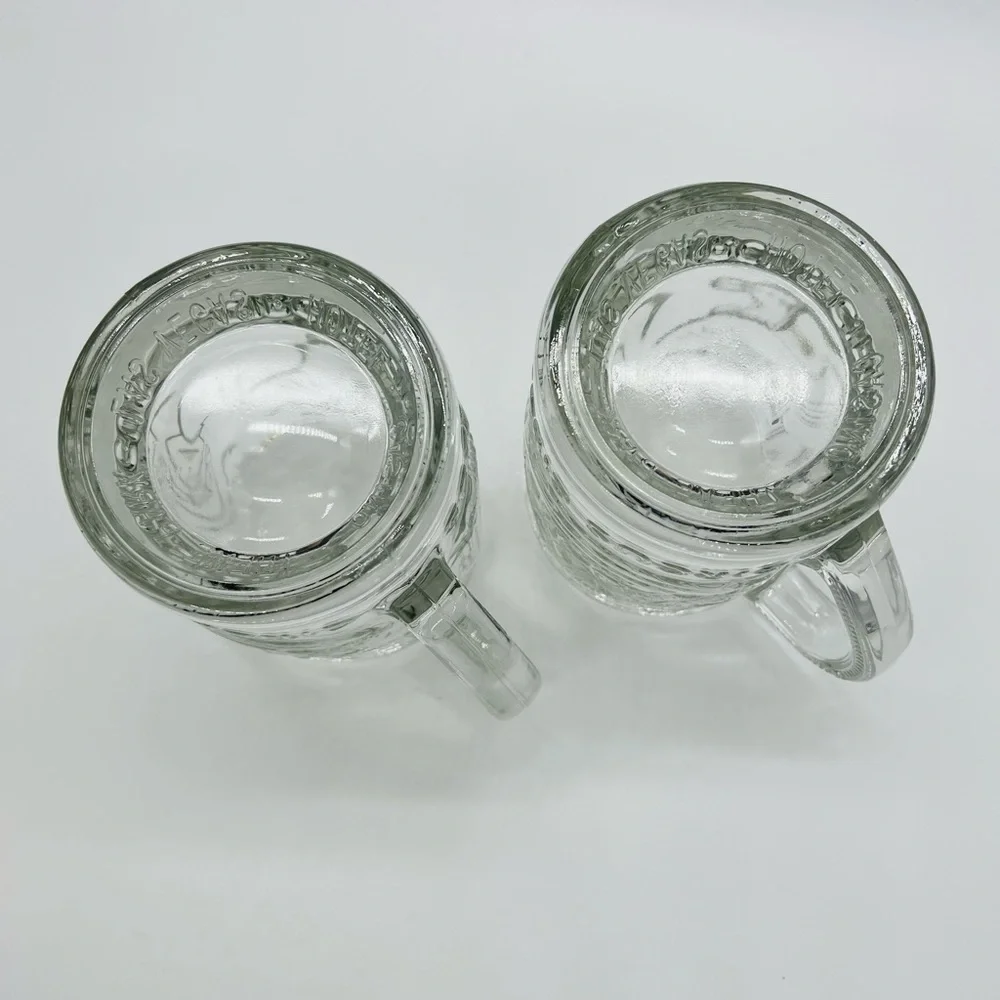 SET OF 2 CIRCUS CIRCUS LAS VEGAS HOTEL CASINO THEME PARK OVERSIZED GLASS MUGS